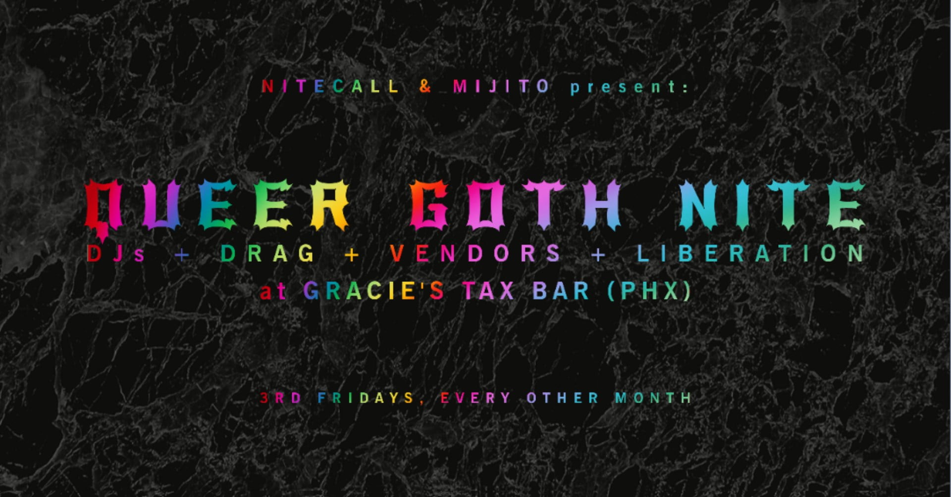 Queer Goth Nite @ Gracie’s Tax Bar
